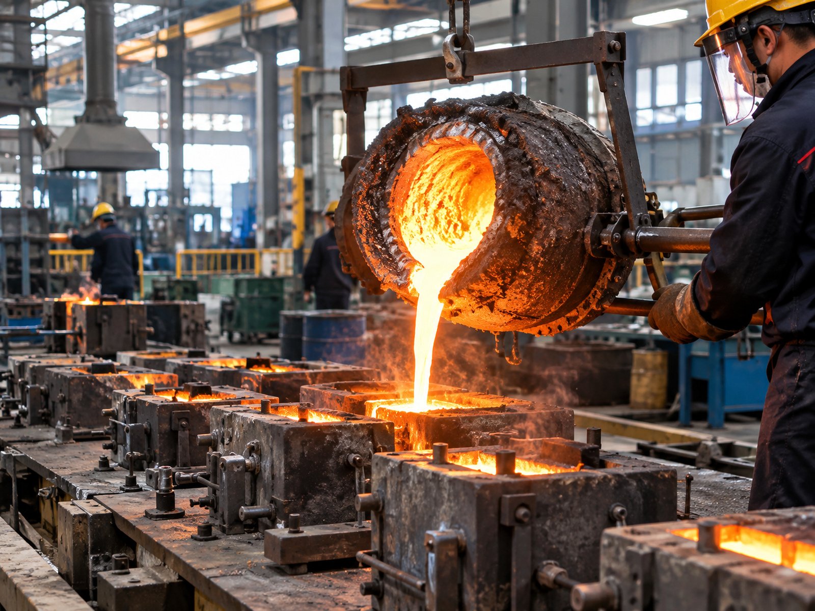 Casting process at SVANFICHY